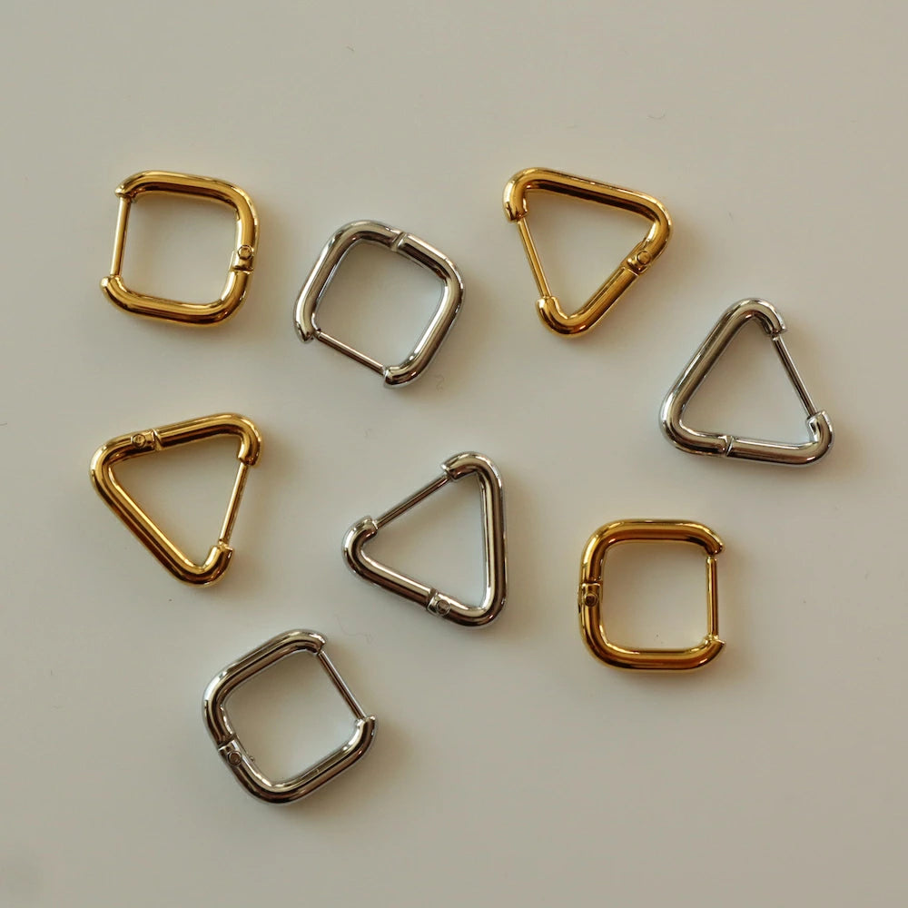 P114  stainless triangle and square minimum pierce