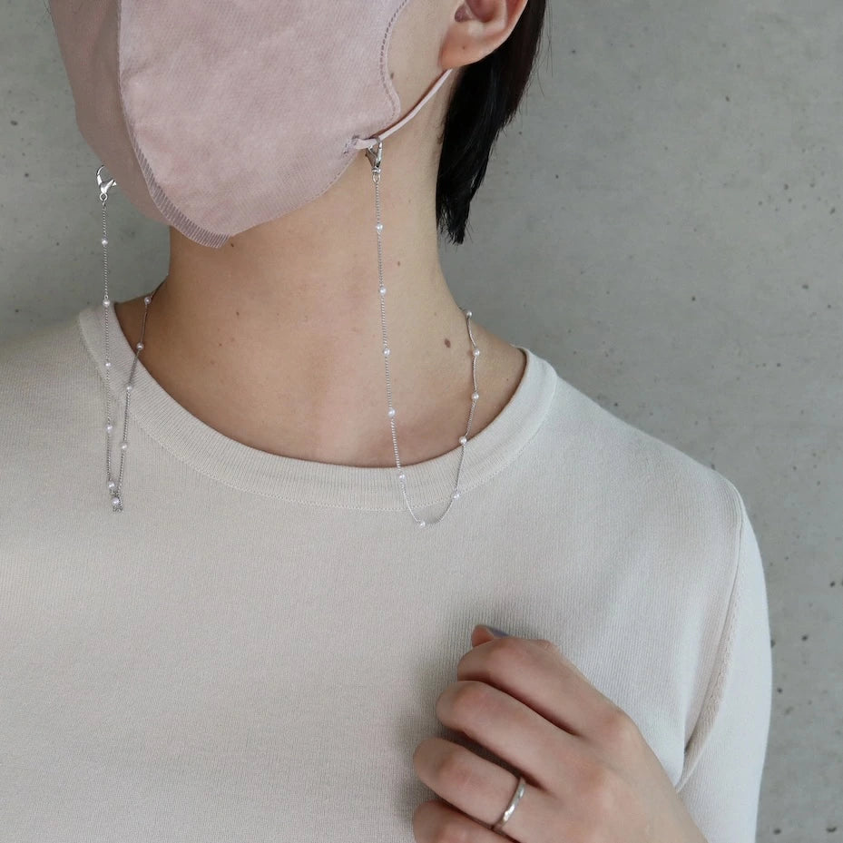 N031 pearl connect mask chain