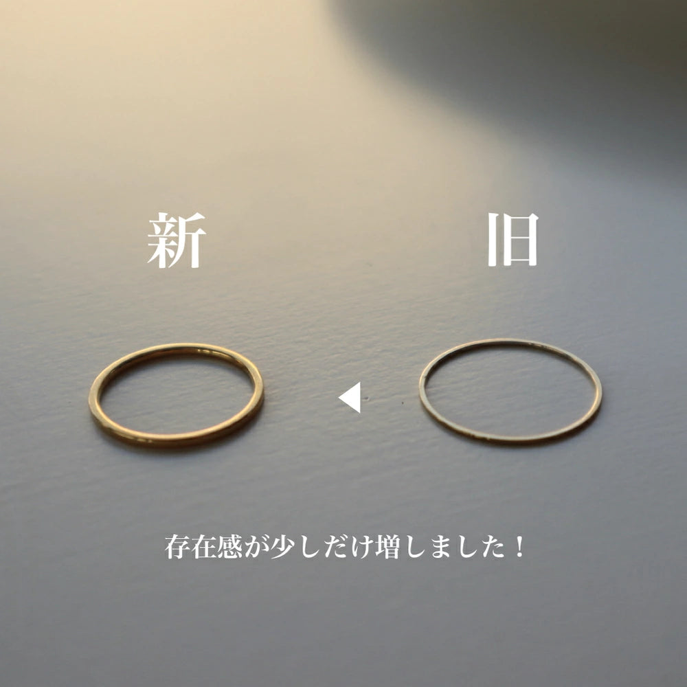 R083  stainless simple delicate ring