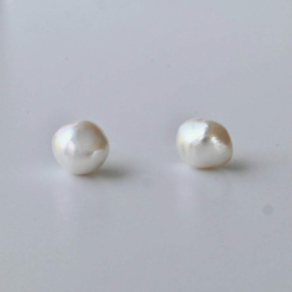 P342  silver925 freshwater pearl pierce
