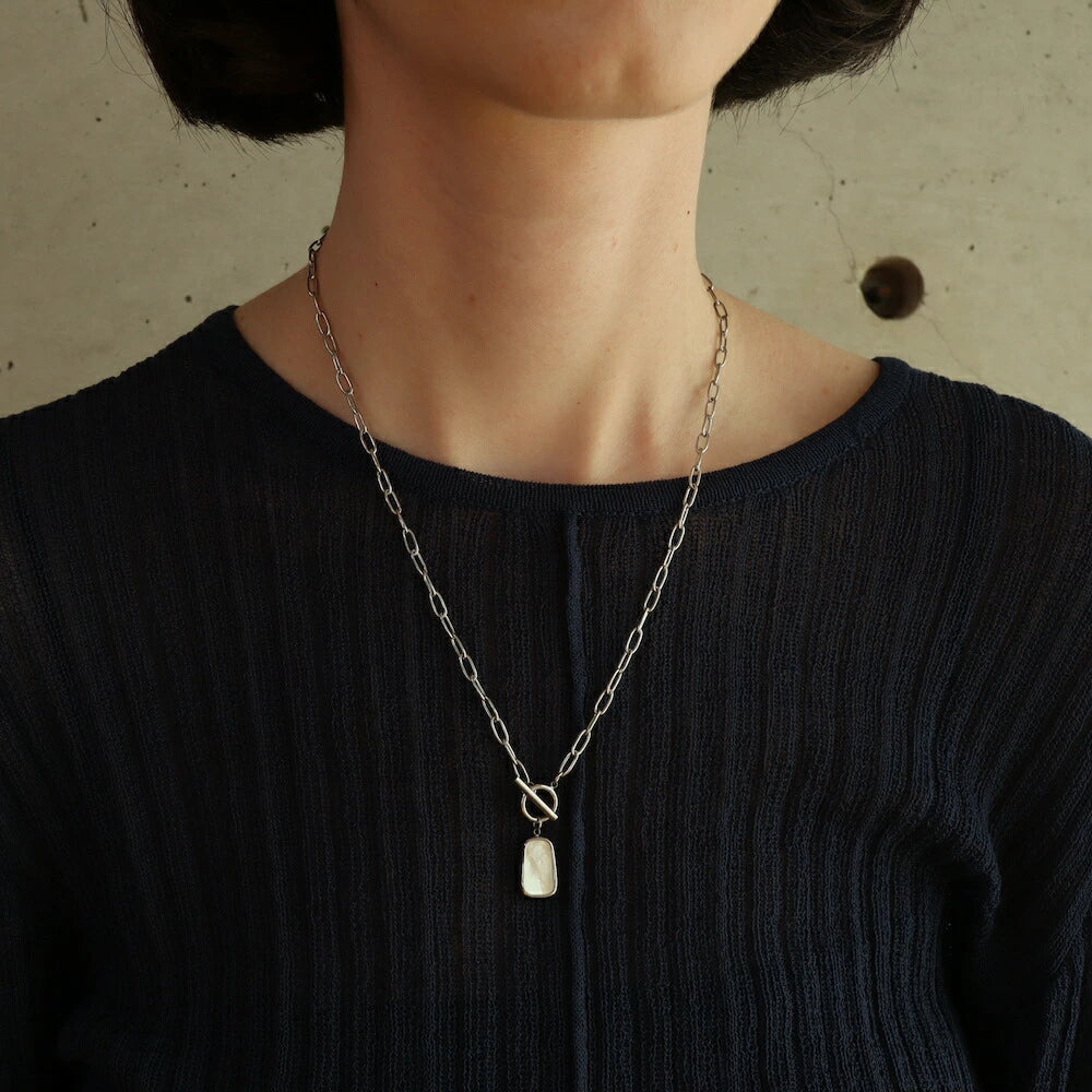 N087 stainless shell necklace