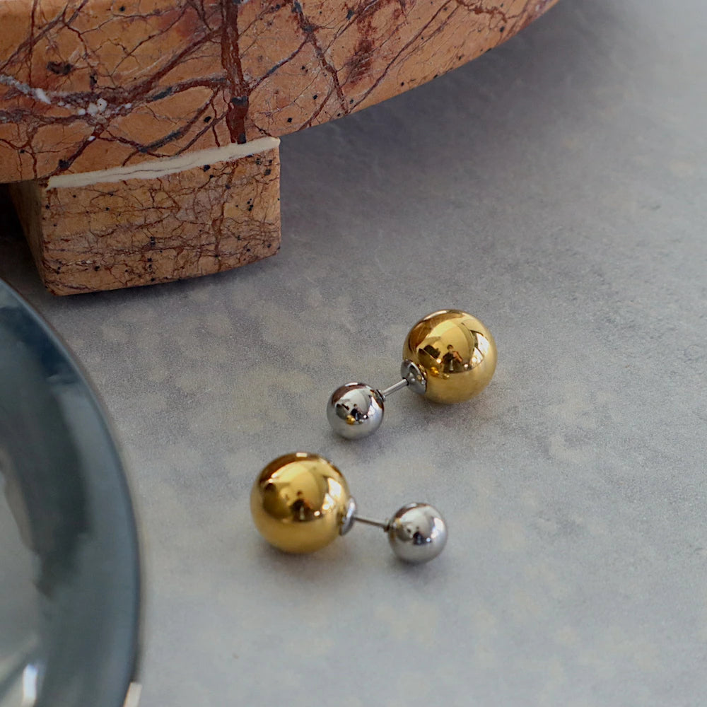 P290  stainless bicolor metal ball pierce