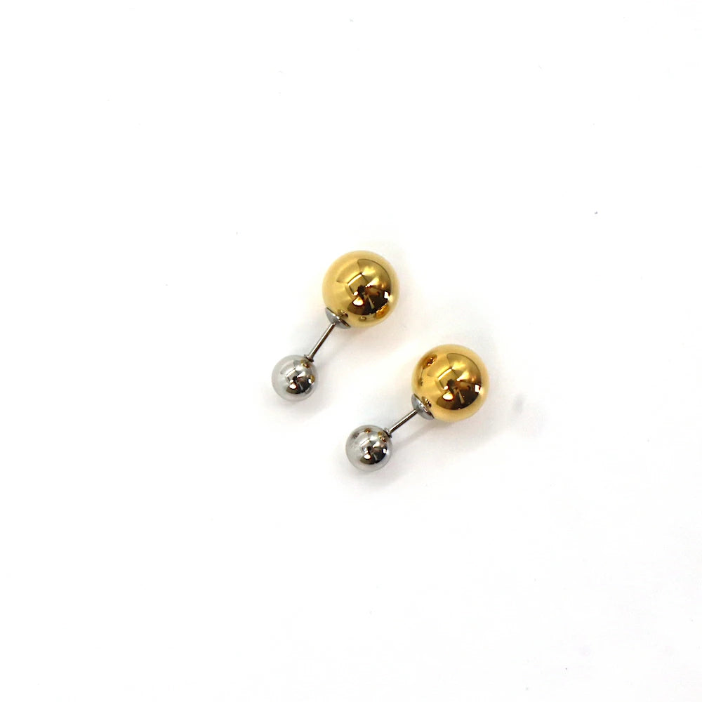 P290  stainless bicolor metal ball pierce