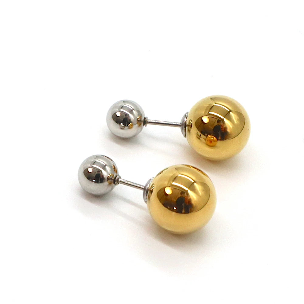 P290  stainless bicolor metal ball pierce