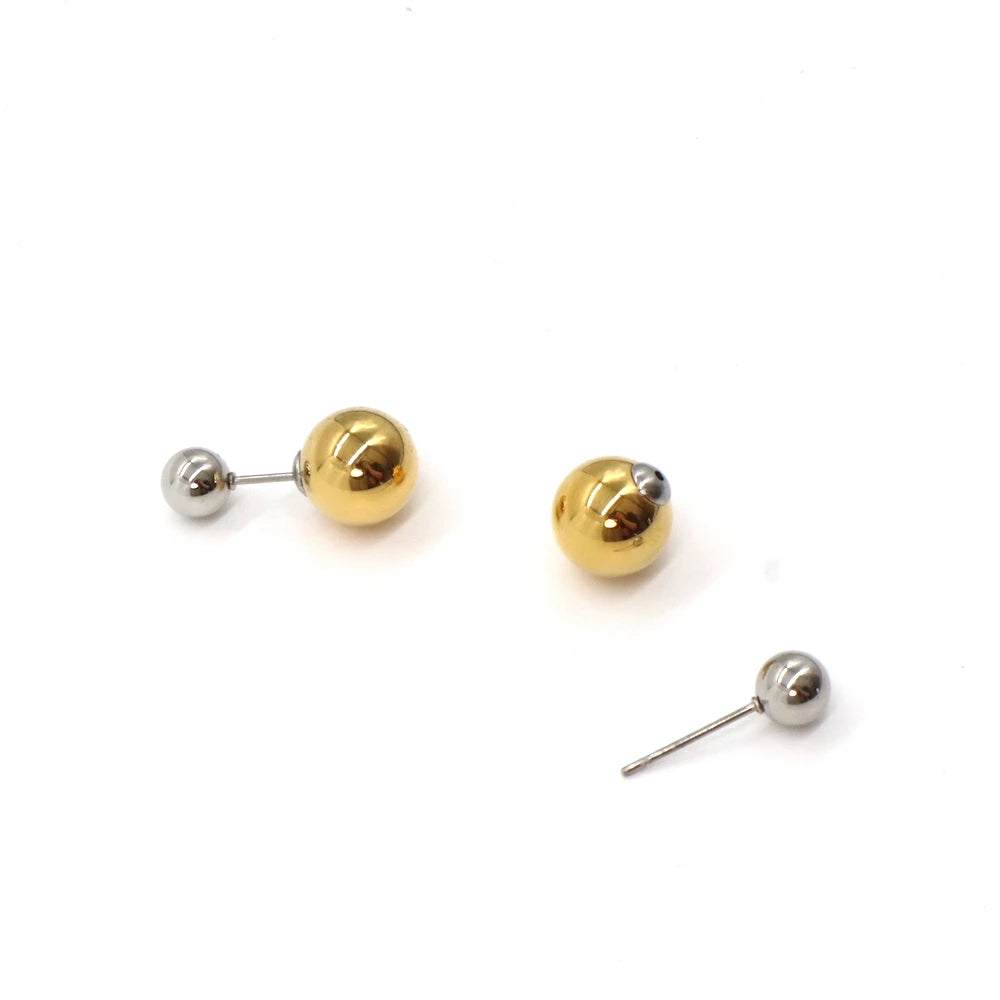 P290  stainless bicolor metal ball pierce