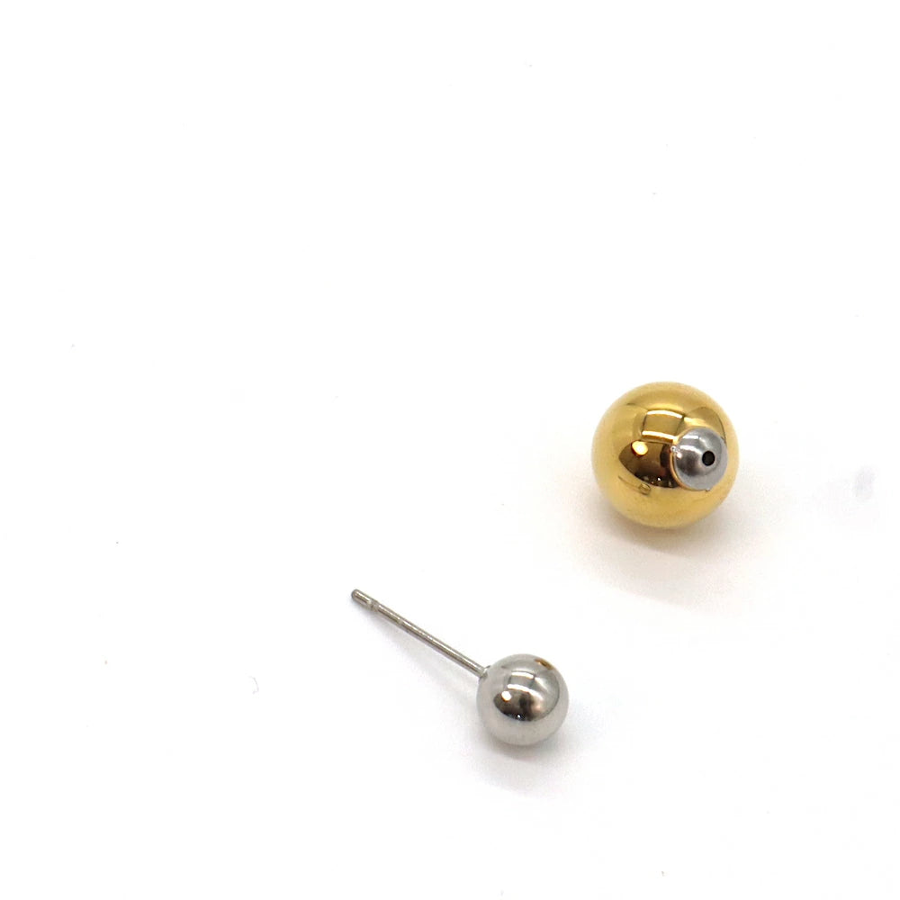 P290  stainless bicolor metal ball pierce