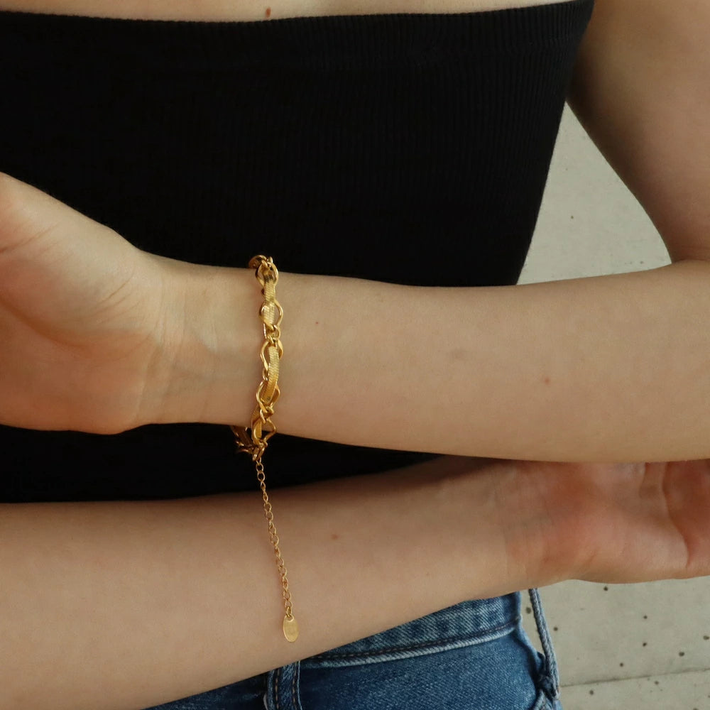 N043 stainless inter chain bracelet