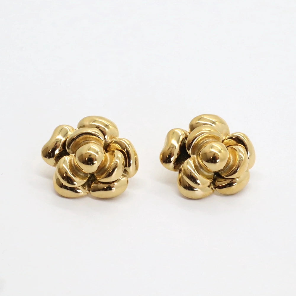 P181  stainless flower metal pierce