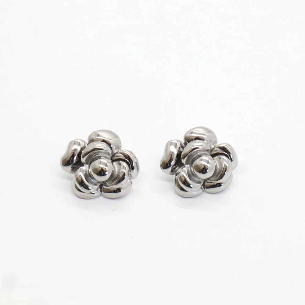 P181  stainless flower metal pierce