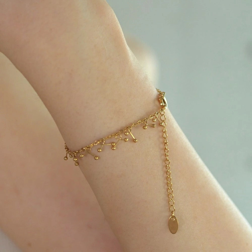 N048 stainless cherrys bracelet