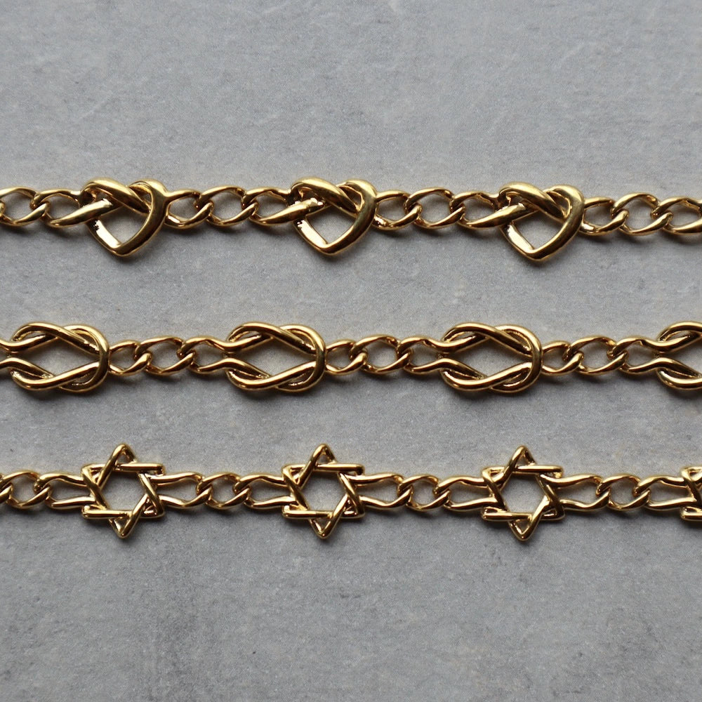 N123  stainless 3type chain bracelet