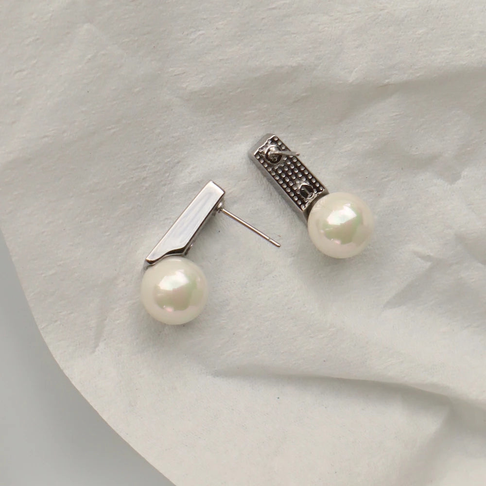 P075  stainless pearl combination pierce