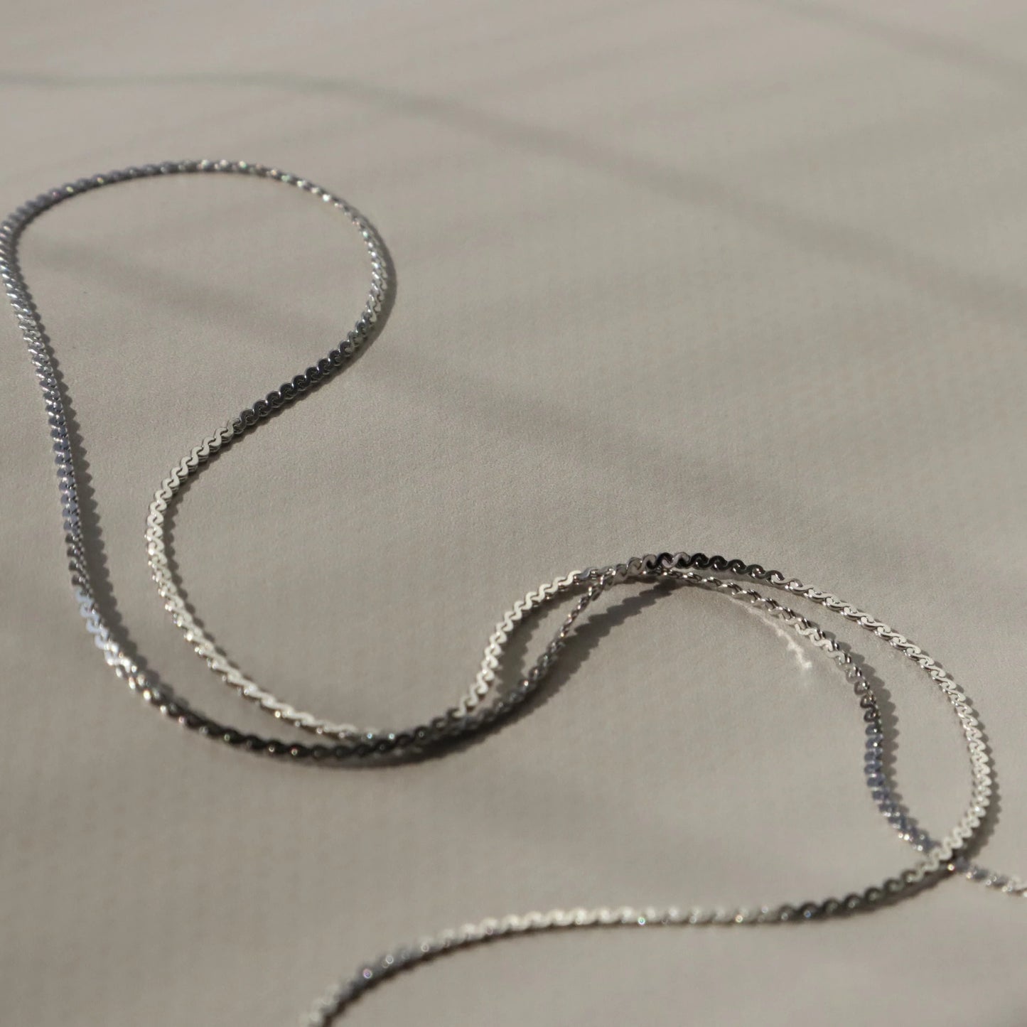 N163 stainless slim necklace