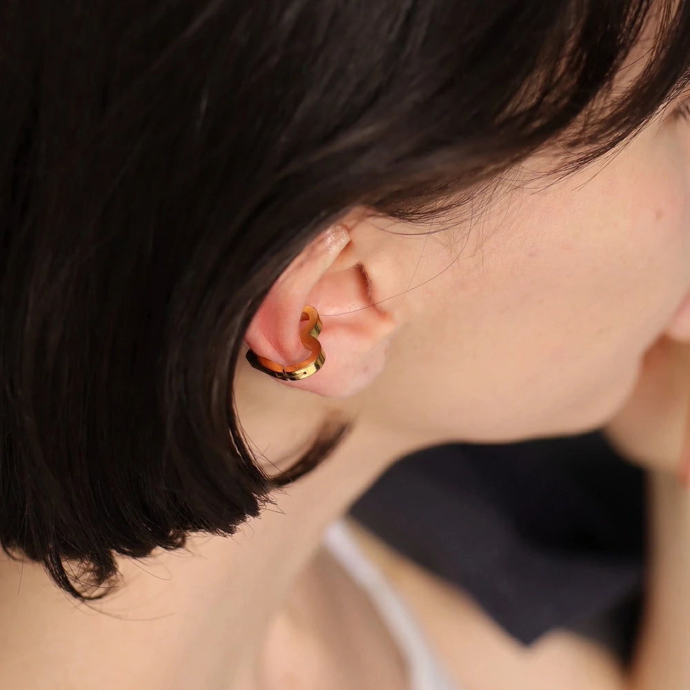 C004  stainless 5 types simple ear cuff