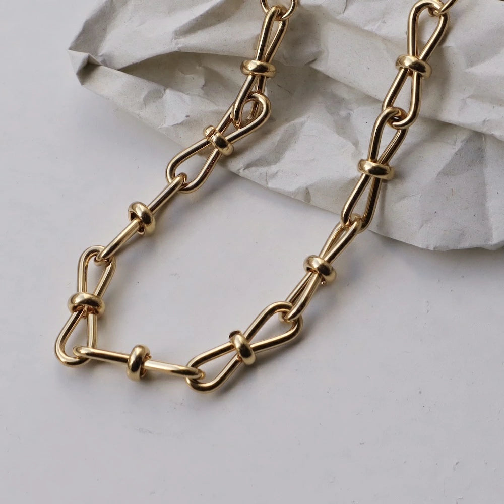 N212  stainless ribbon chain bracelet