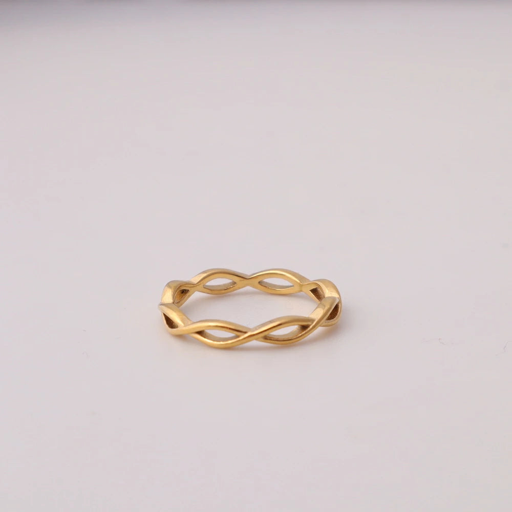 R079  stainless twist ring