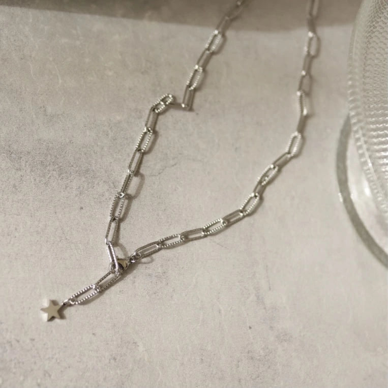 N129 stainless adjust free star necklace