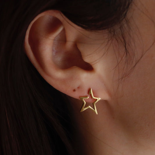 P203  stainless metal star pierce