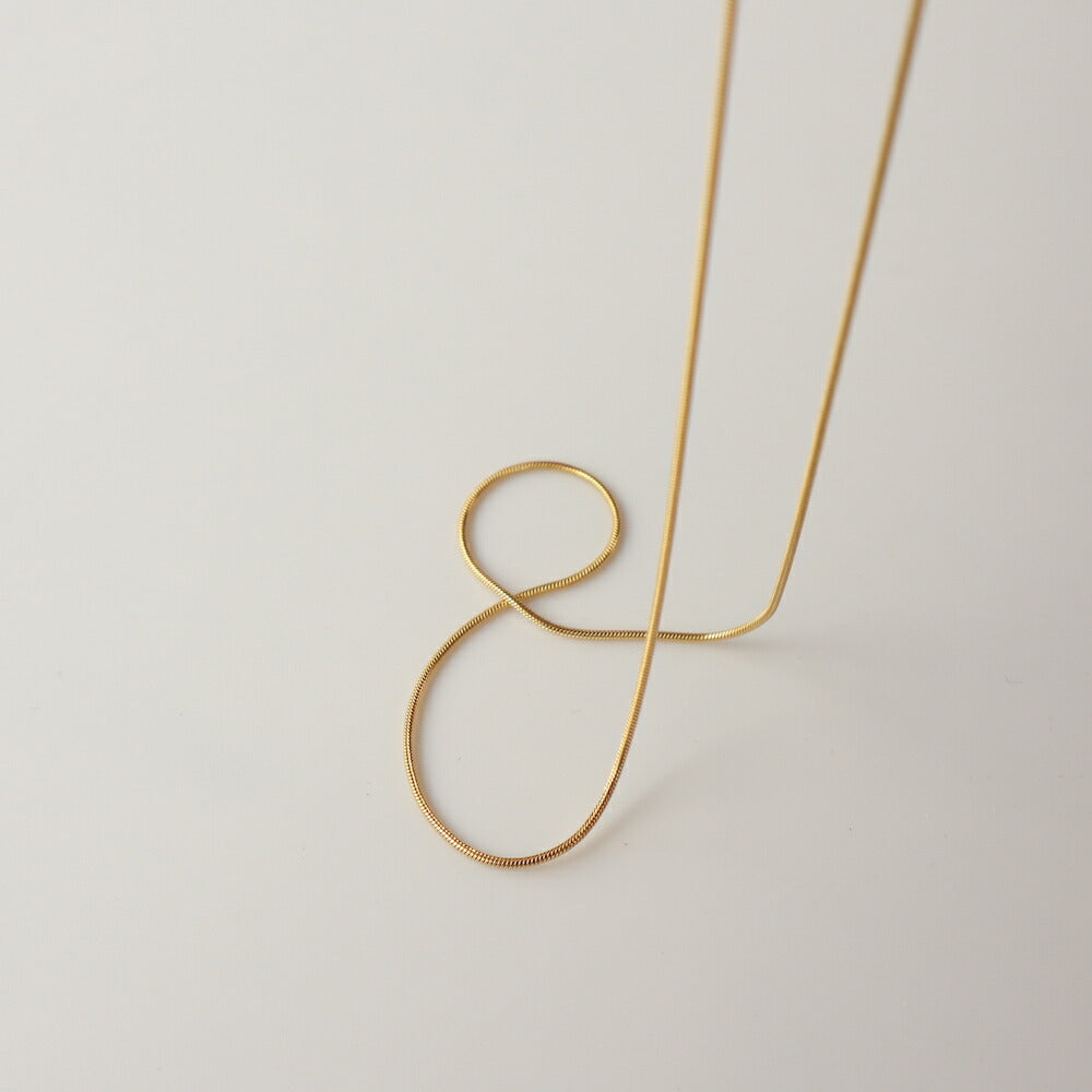 N168 stainless simple snake chain necklace