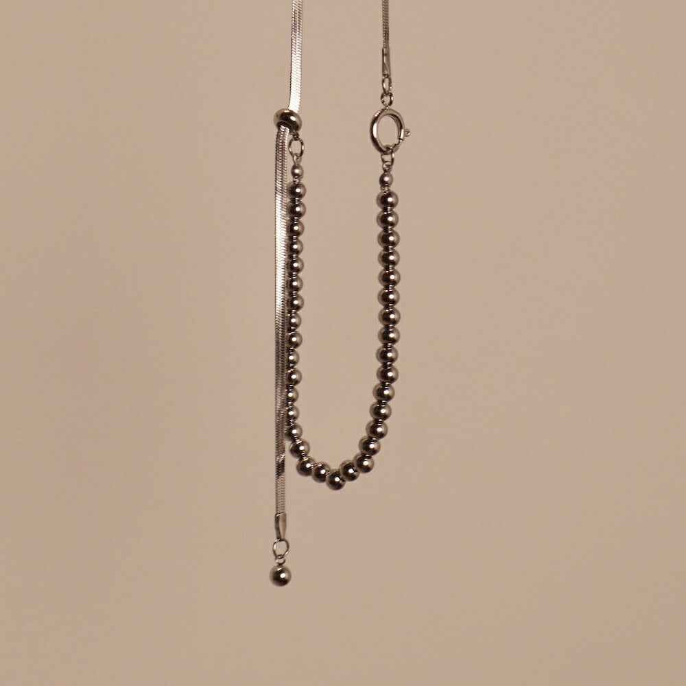 N049ネックレスシンプルチェーンサージカルステンレスステンレス316Lシンプルレディース女性ギフトプレゼントデイリーアレルギー対応金アレ対応ajiro