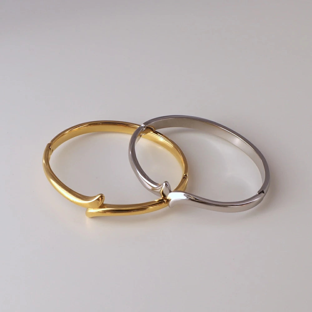 N234  stainless snake simple bangle