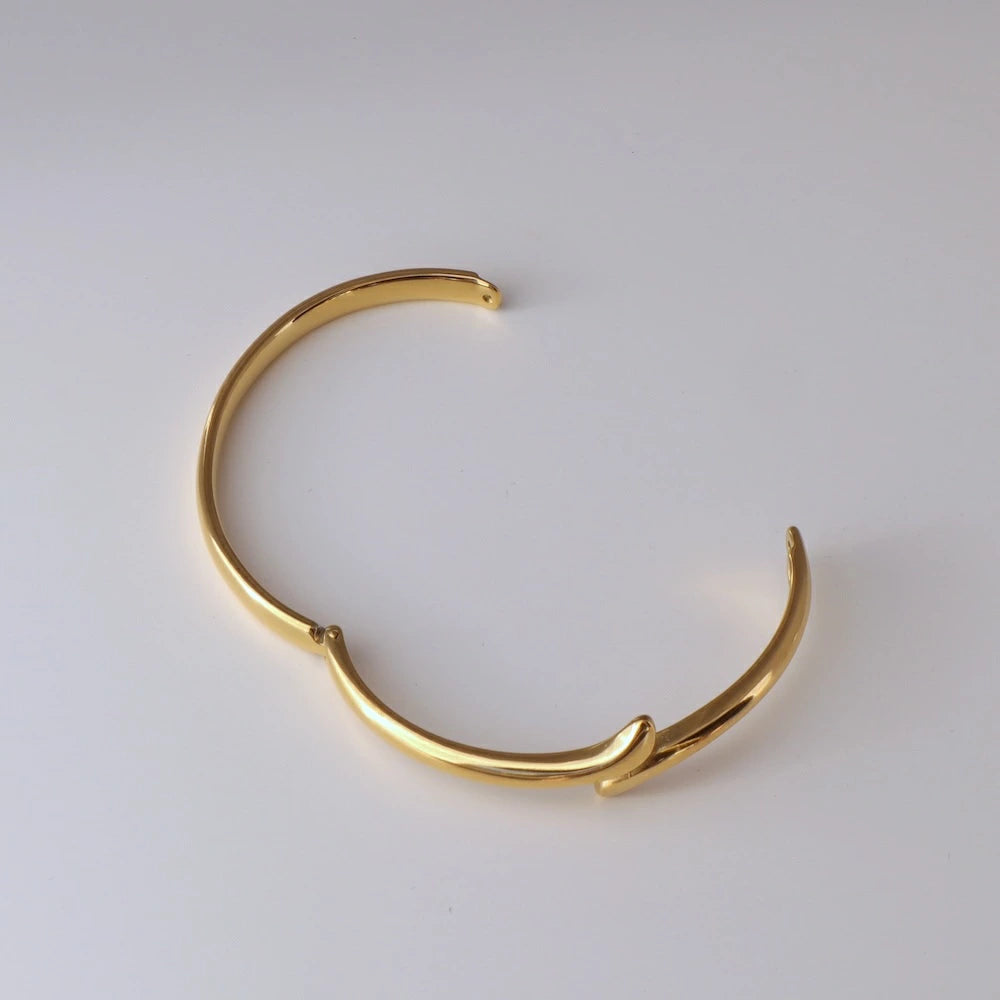 N234  stainless snake simple bangle