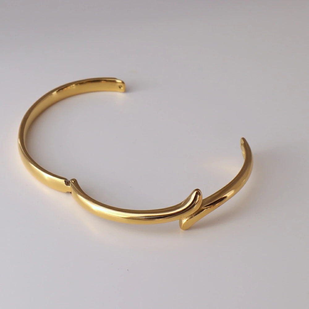 N234  stainless snake simple bangle