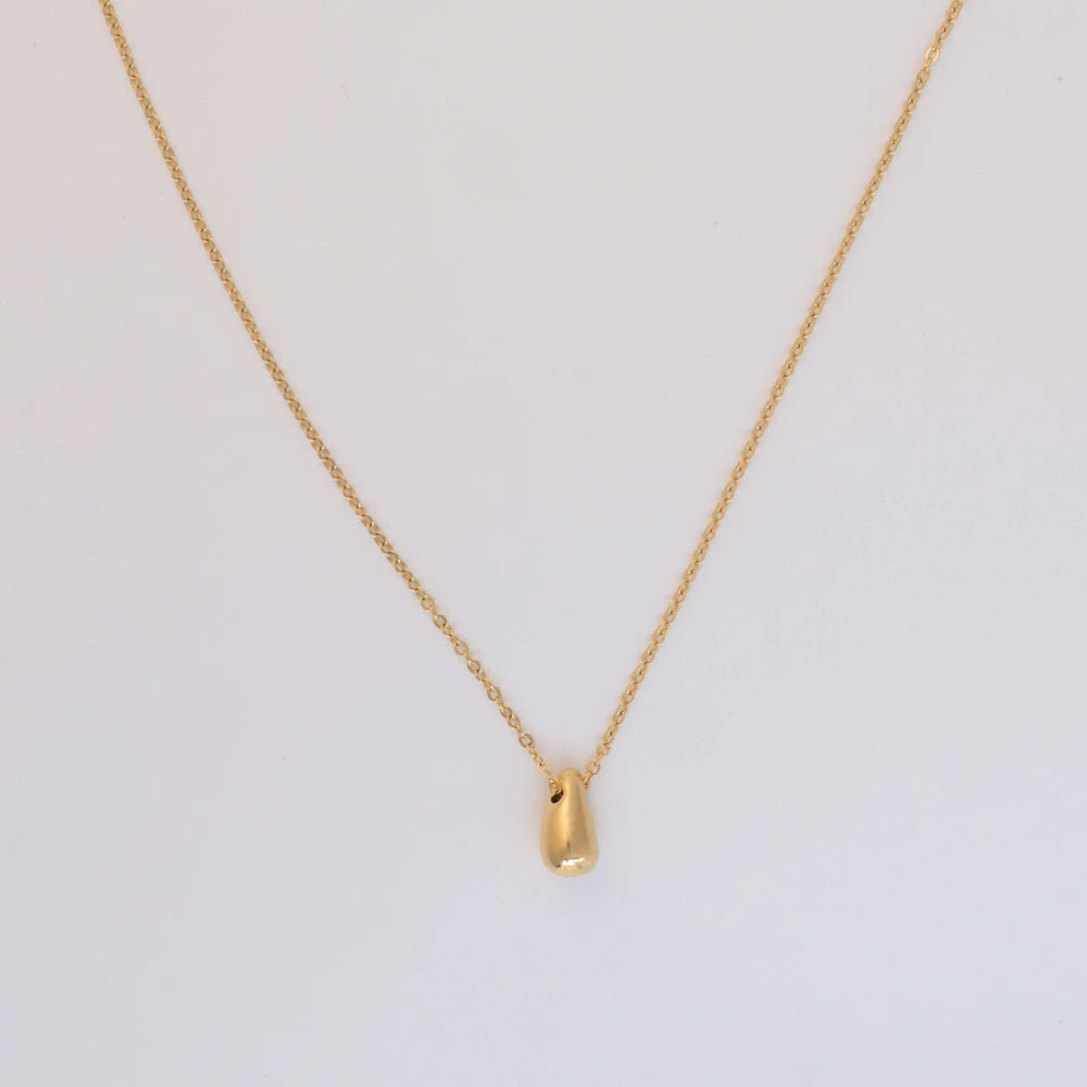 N146  stainless drop necklace