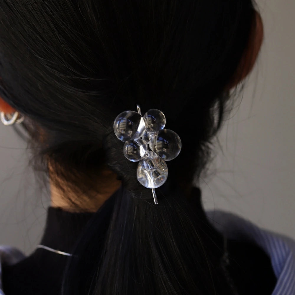 H024 clear bubble hairpin