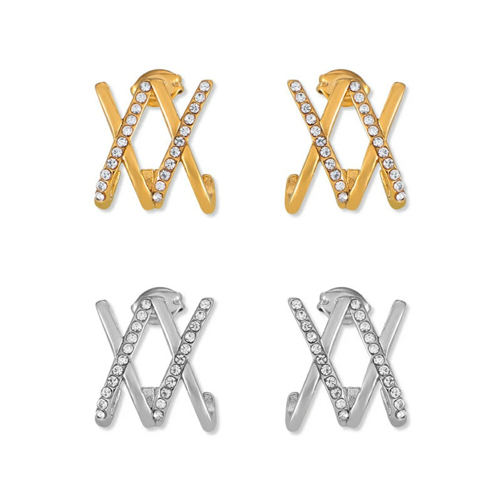 P073 stainless double cross pierce