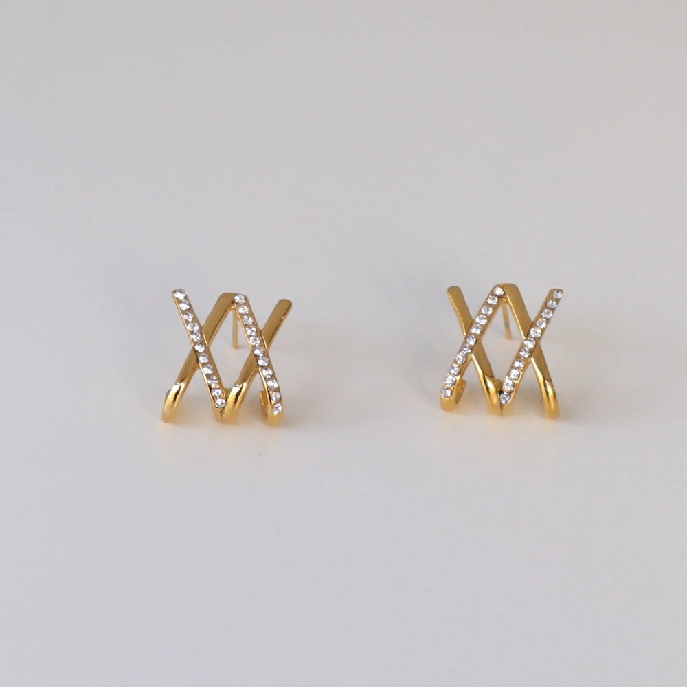 P073 stainless double cross pierce