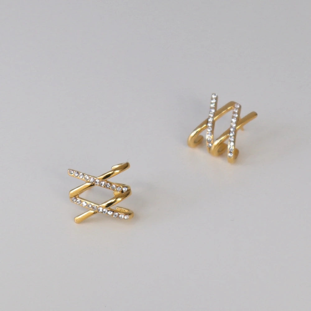 P073 stainless double cross pierce