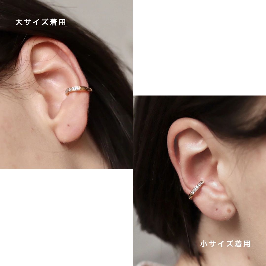 C018イヤーカフステンレスアクセサリージョイントイヤーカフ金アレ対応ゴールドシンプルおしゃれ華奢イヤカフ調節可能イヤーカフスギフトプレゼント女性レディースajiroyt94pz5qh