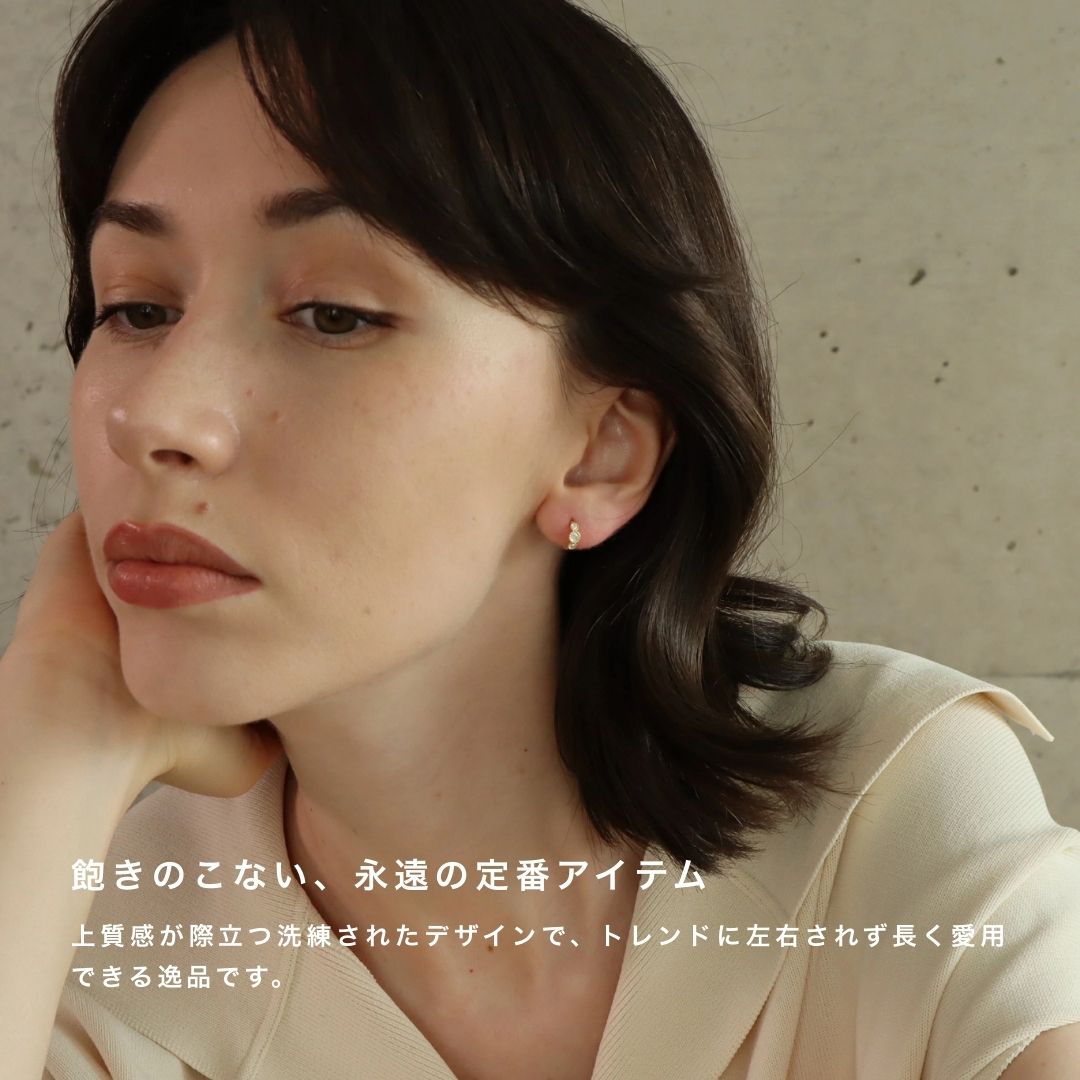 P272ピアスsilver925華奢高見え簡単装着ミニピアスキャッチレスフープ上品人気ゴールドシルバーシンプルギフトプレゼンおしゃれオフィスシンプル付けっぱなしレディース両耳用2個売り5es