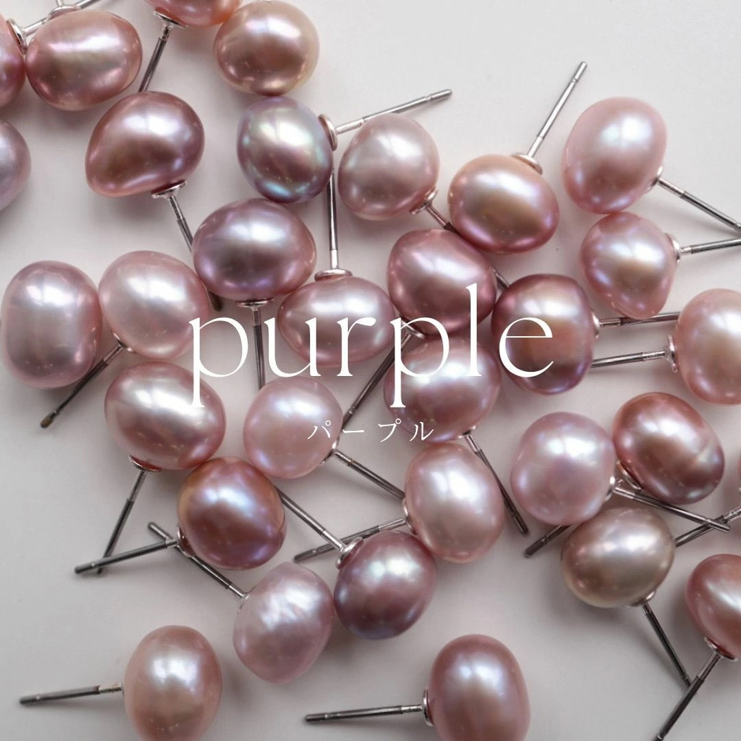 P342 stainless freshwater pearl pierce
