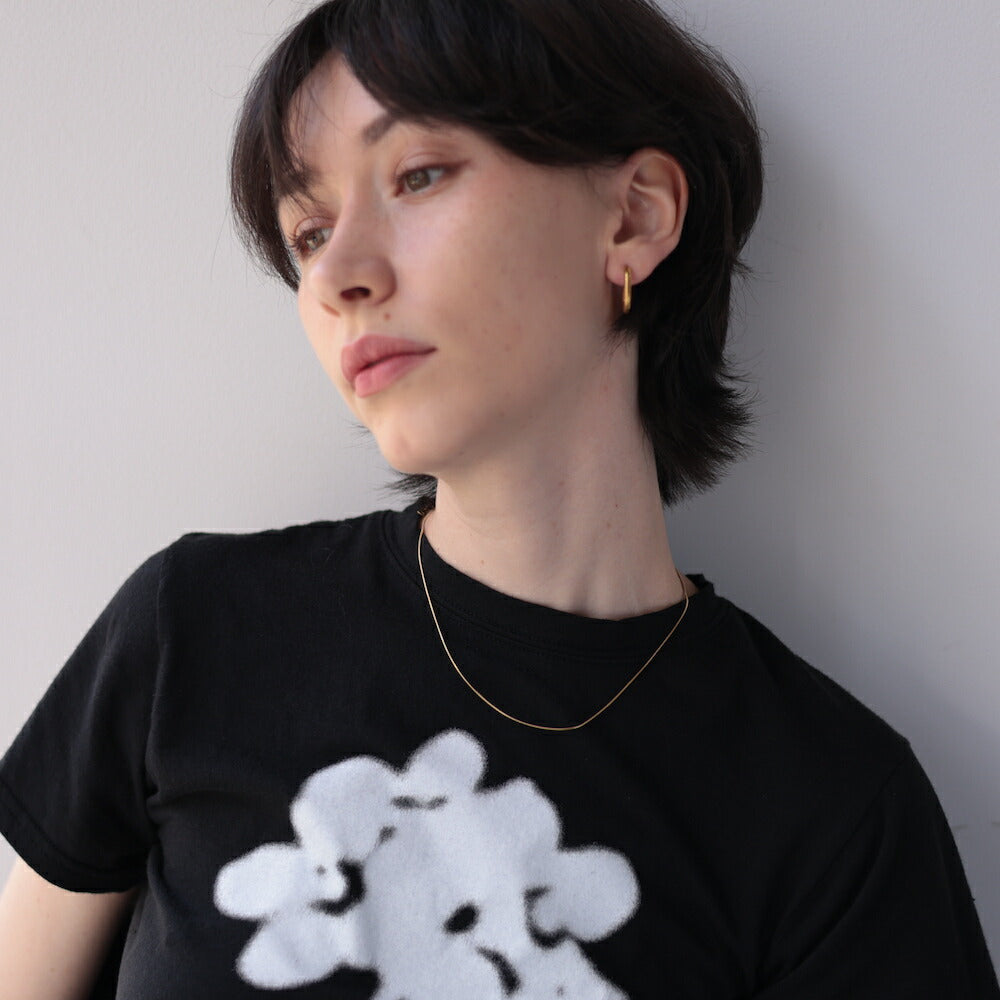 N168 stainless simple snake chain necklace