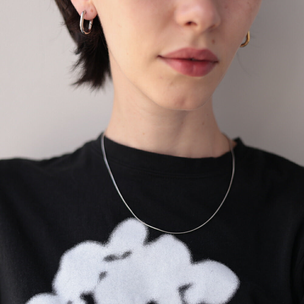 N168 stainless simple snake chain necklace