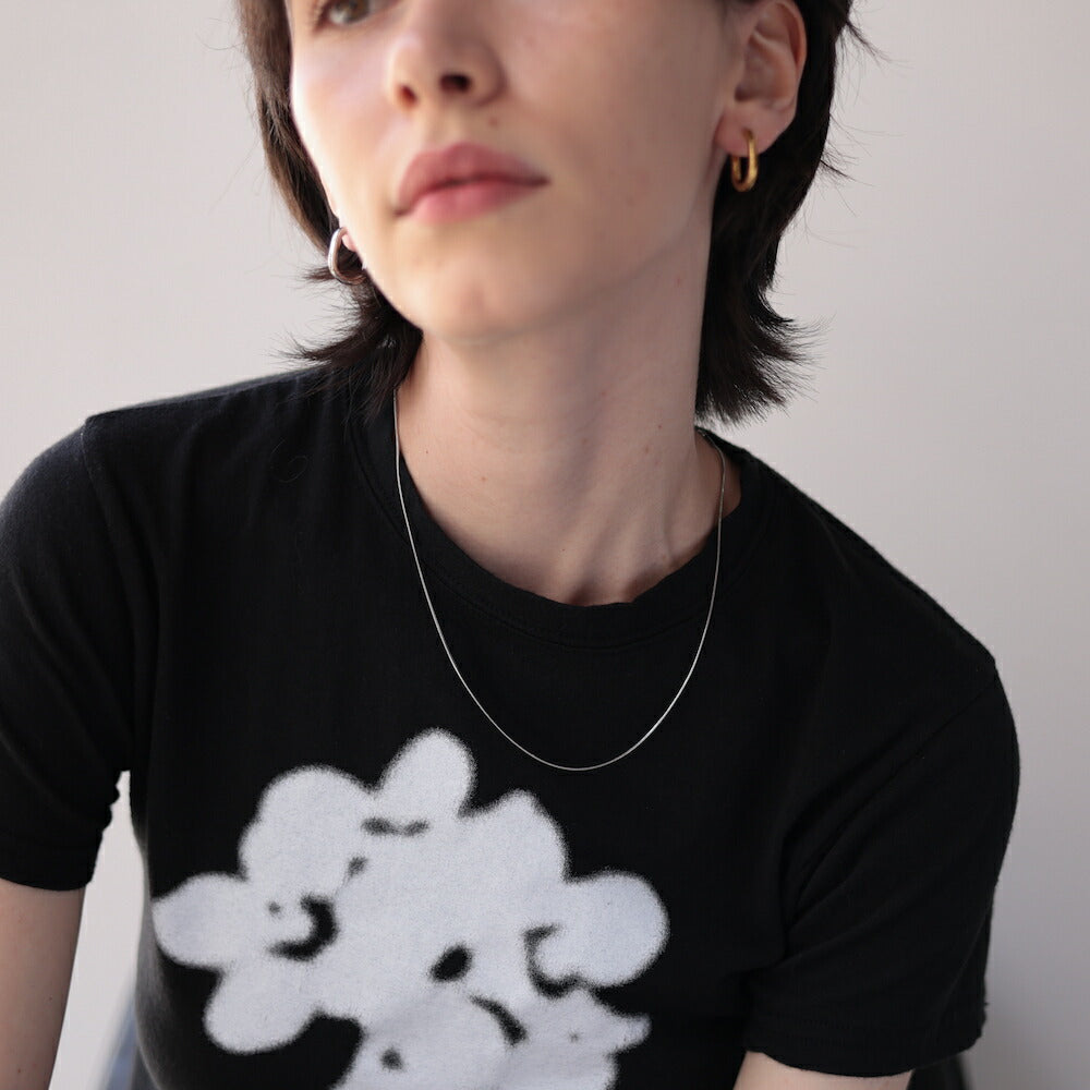 N168 stainless simple snake chain necklace