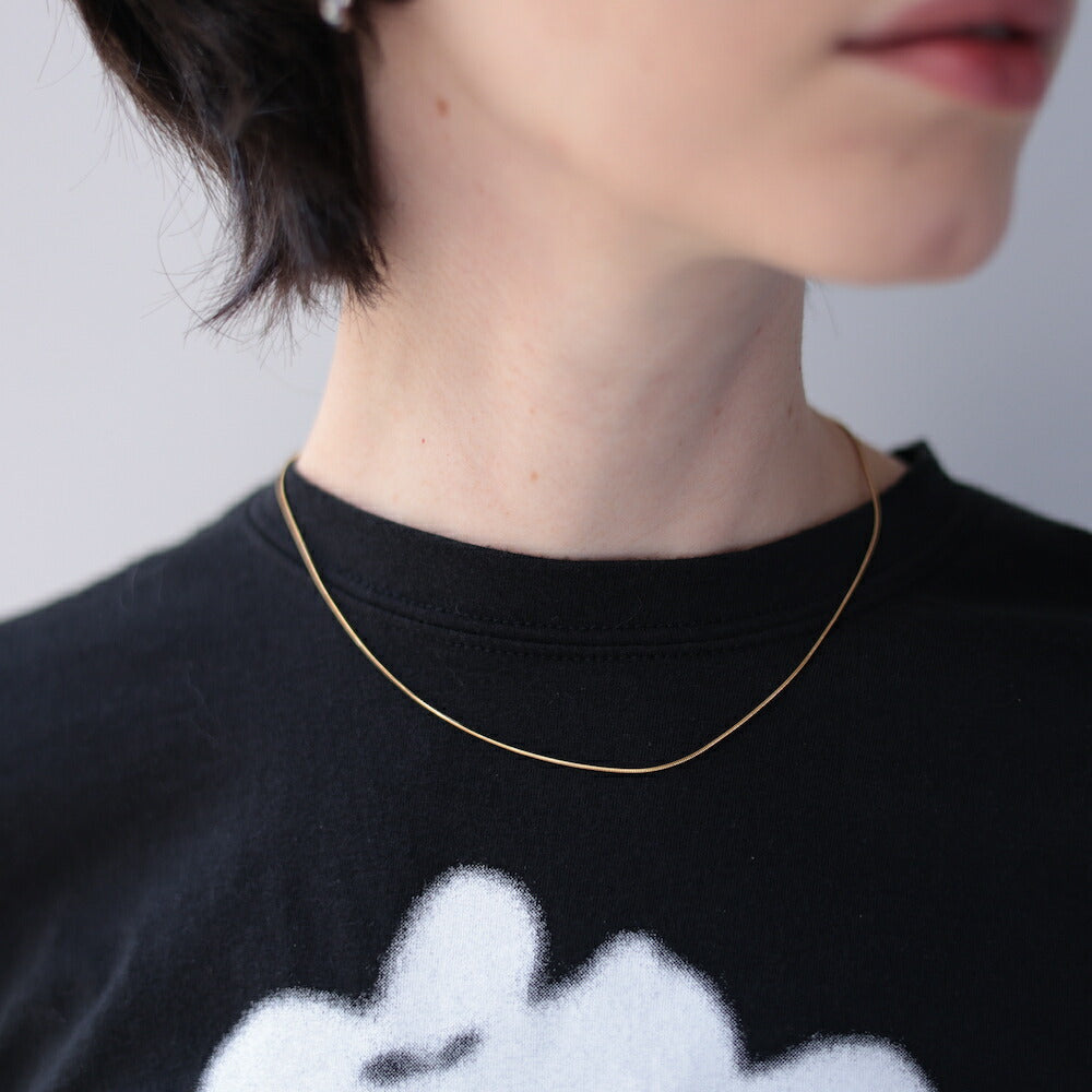 N168 stainless simple snake chain necklace