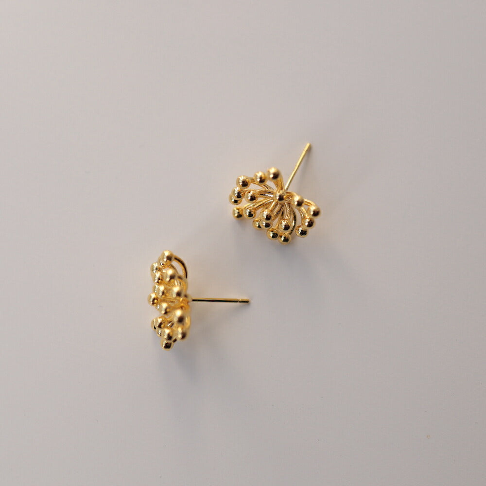 【20％OFFクーポン発行中】P076ピアスイヤリング花フラワーシルバー小ぶりレディースタンポポ綿毛花火大ぶり高見えモチーフ上品おしゃれ金属アレルギー対応ギフトプレゼントアクセサリー