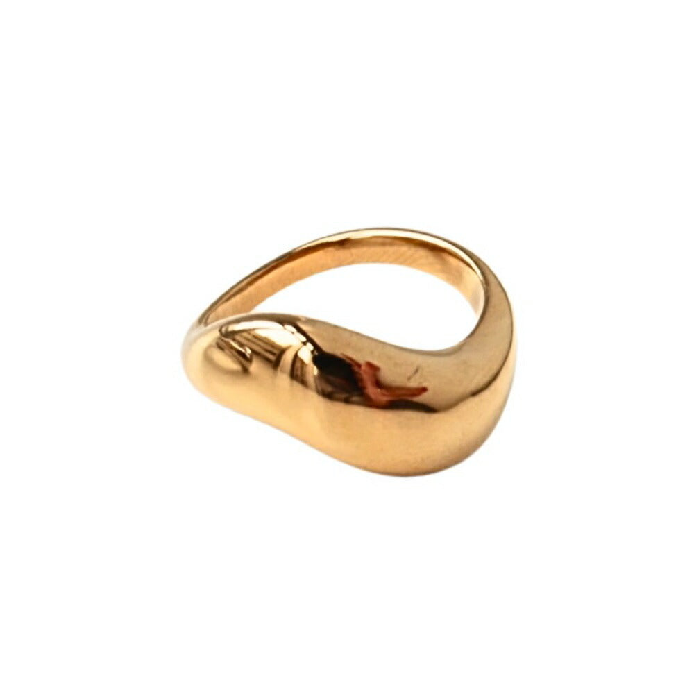 R048 Ring Surgical Stainless Steel Hypoallergenic Minimal Stylish Daily Wear Rust Resistant Ladies Gift Gold Silver