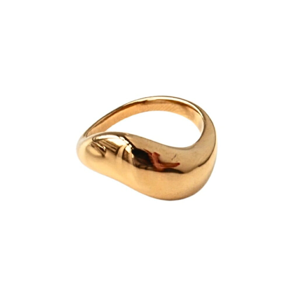R048 Ring Surgical Stainless Steel Hypoallergenic Minimal Stylish Daily Wear Rust Resistant Ladies Gift Gold Silver