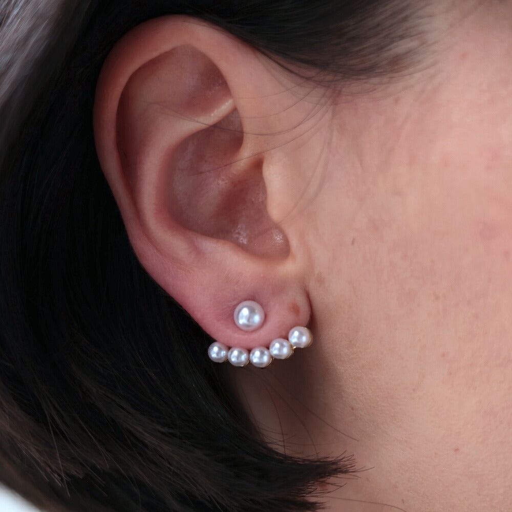 P211ピアスゴールドアレルギー対応2wayパール揺れる取り外し可能シンプル上品ユニークレディース女性結婚式入学式卒業式二次会オケージョンフォーマルギフトプレゼントおしゃれ高見えオフィス使えるajiroaccessory