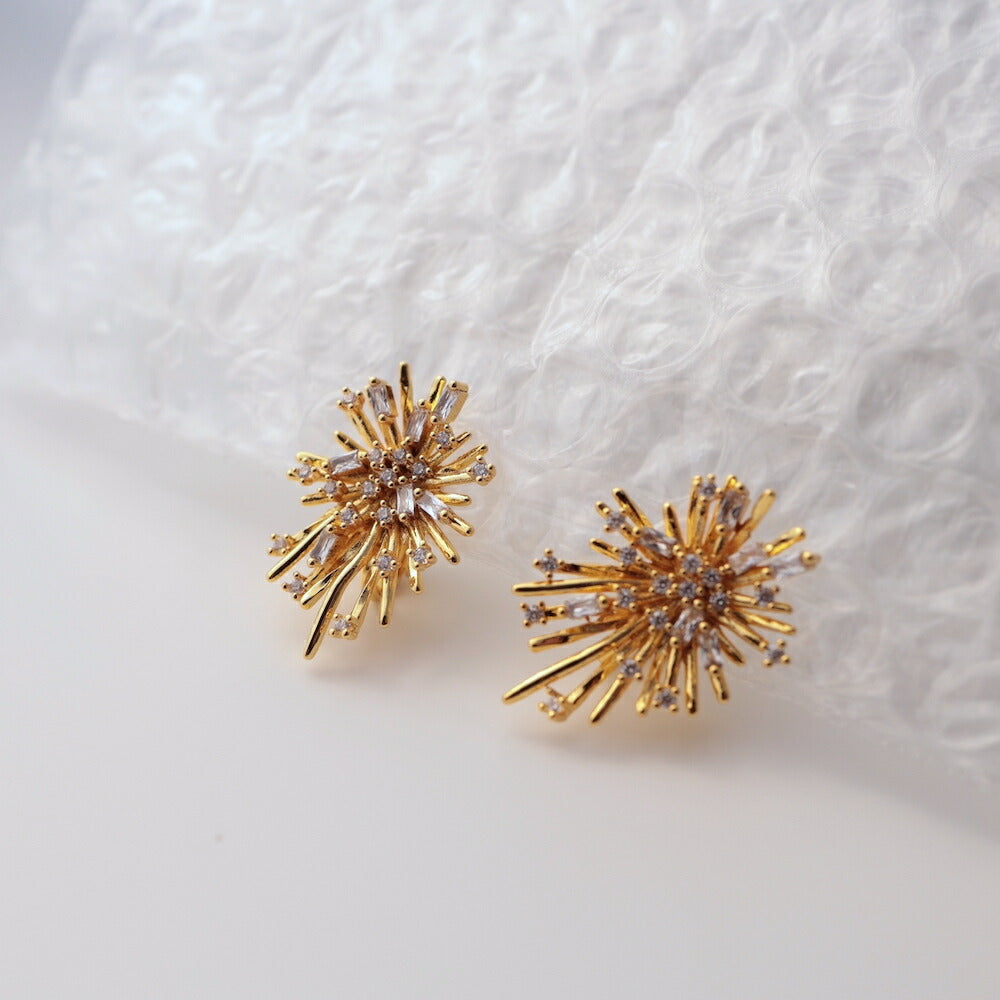 P226 Pierce Earrings Gold Silver Hypoallergenic Elegant Minimal