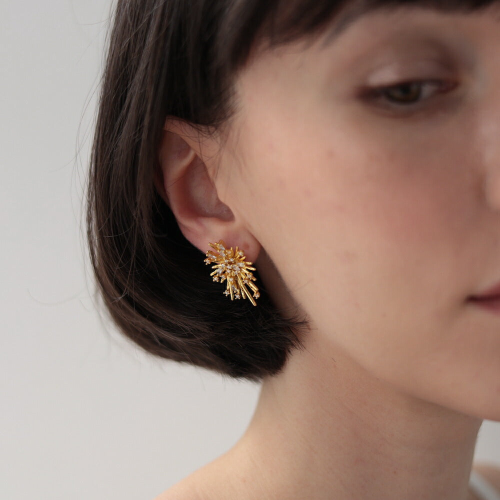 P226 Pierce Earrings Gold Silver Hypoallergenic Elegant Minimal