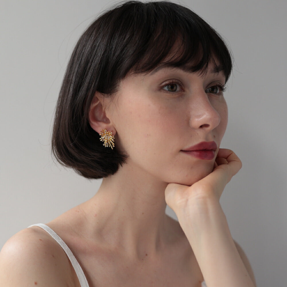 P226 Pierce Earrings Gold Silver Hypoallergenic Elegant Minimal