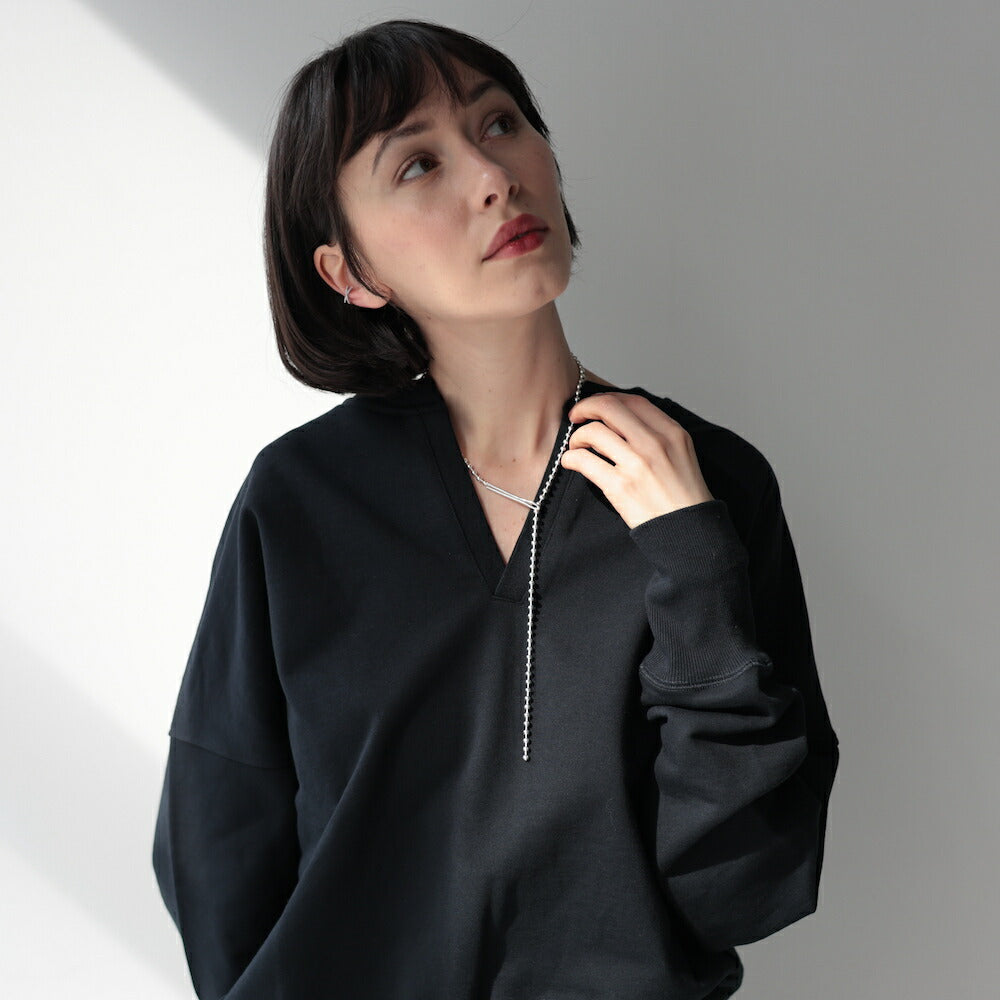N031ネックレスsilver925シルバーボールチェーンシンプル調節可能フリーサイズアレンジ自在レディース女性デイリー重ね付けギフトプレゼントトレンドアクセサリー