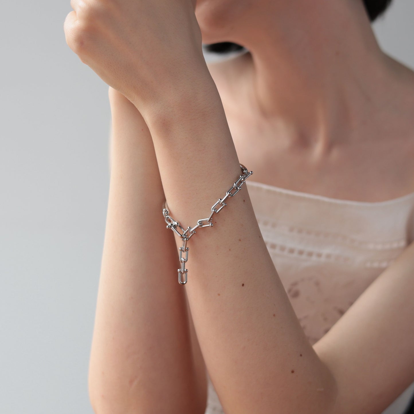 N170ブレスレットsilver925シルバー925調節可能フリーサイズレディース女性シンプルおしゃれカジュアル上品高見え重ね付けデイリーギフトプレゼントジュエリーアクセサリー大人可愛い人気トレンド韓国風