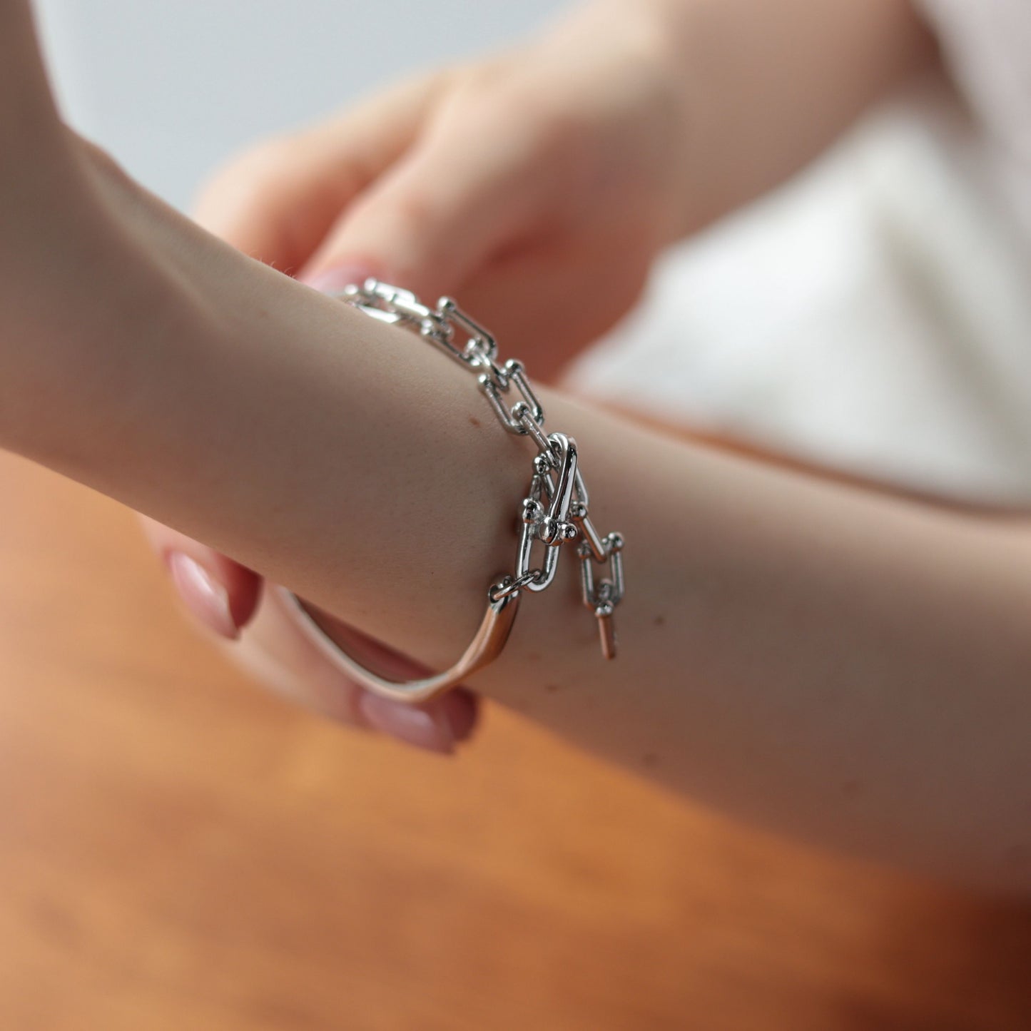 N170ブレスレットsilver925シルバー925調節可能フリーサイズレディース女性シンプルおしゃれカジュアル上品高見え重ね付けデイリーギフトプレゼントジュエリーアクセサリー大人可愛い人気トレンド韓国風