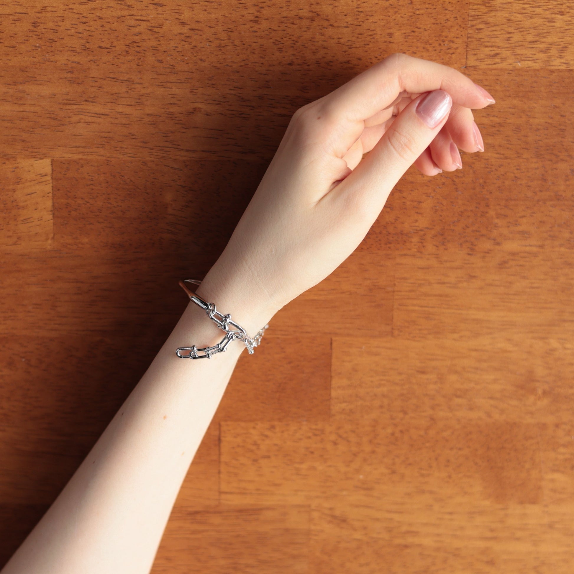 N170ブレスレットsilver925シルバー925調節可能フリーサイズレディース女性シンプルおしゃれカジュアル上品高見え重ね付けデイリーギフトプレゼントジュエリーアクセサリー大人可愛い人気トレンド韓国風